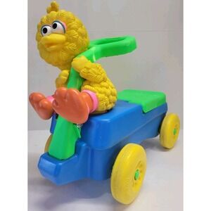 Vtg 1991 Playskool Big Bird Ride On Toy Bike Sesame street